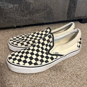 Vans Classic Slip On Shoes Mens 10.5 Pre-Owned Great Condition Checkered Sneaker